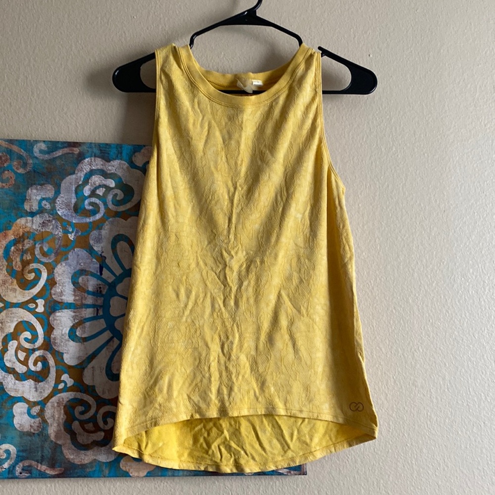 Yellow workout top